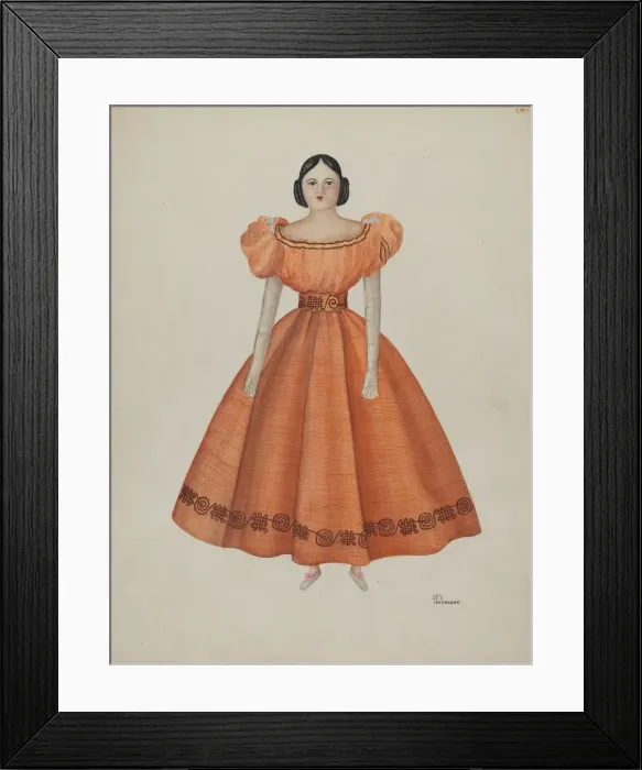 Framed Print : Doll, 1935 / 1942. Creator: Josephine C. Romano Framed Print : Doll, 1935 / 1942. Creator: Josephine C. Romano