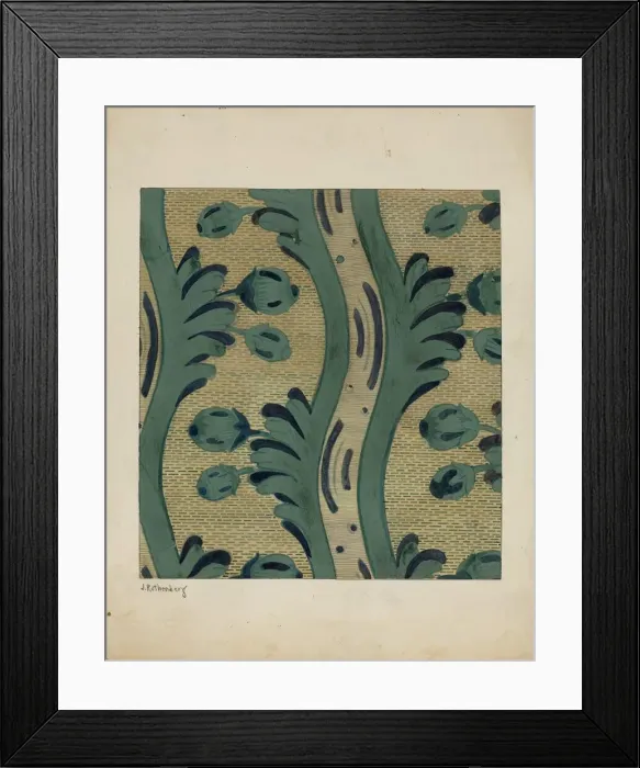 Framed Print : Wall Paper, c. 1937. Creator: Joseph Rothenberg Framed Print : Wall Paper, c. 1937. Creator: Joseph Rothenberg
