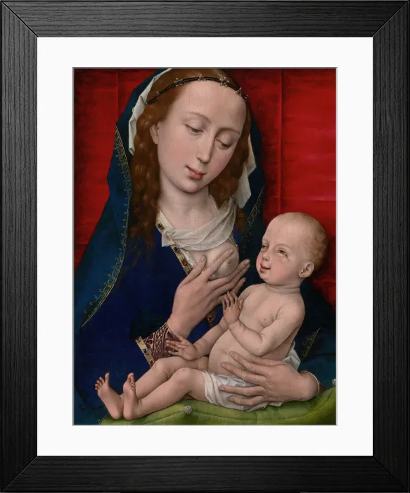 Framed Print : Virgin and Child, 1460 / 65. Creator: Workshop of Rogier van der Weyden Framed Print : Virgin and Child, 1460 / 65. Creator: Workshop of Rogier van der Weyden