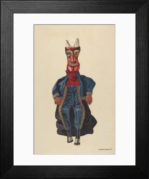 Framed Print : Old Nick, the Devil, c. 1936. Creator: Florian Rokita Framed Print : Old Nick, the Devil, c. 1936. Creator: Florian Rokita