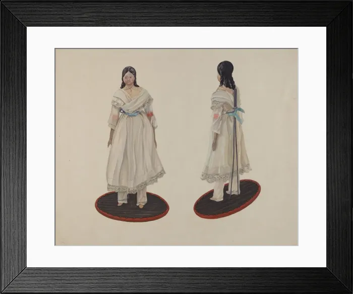 Framed Print : Doll, c. 1936. Creator: Florian Rokita Framed Print : Doll, c. 1936. Creator: Florian Rokita