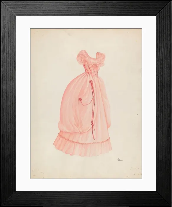 Framed Print : Dress, c. 1940. Creator: Josephine C. Romano Framed Print : Dress, c. 1940. Creator: Josephine C. Romano
