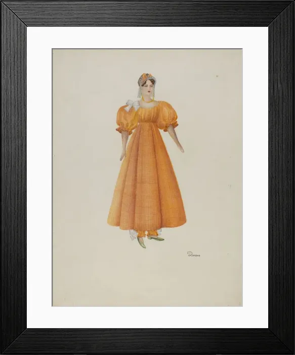 Framed Print : Doll - Hepzibah, c. 1939. Creator: Josephine C. Romano Framed Print : Doll - Hepzibah, c. 1939. Creator: Josephine C. Romano