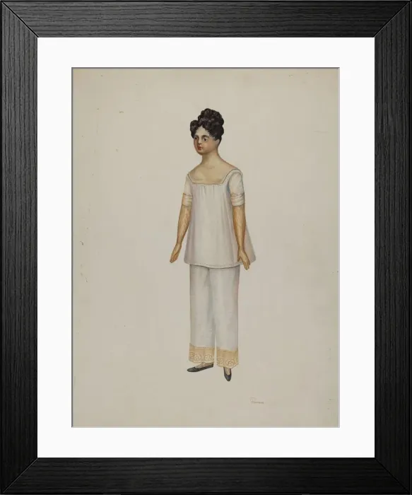 Framed Print : Doll - Lydia Sherman, c. 1937. Creator: Josephine C. Romano Framed Print : Doll - Lydia Sherman, c. 1937. Creator: Josephine C. Romano