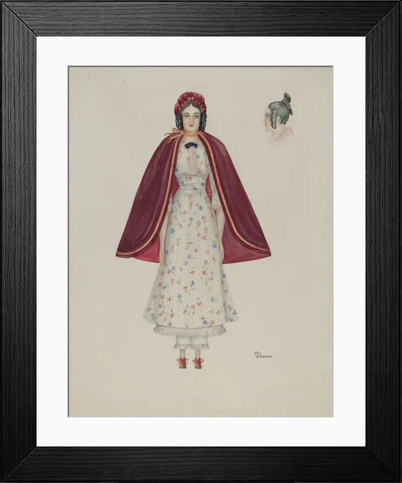 Framed Print : Doll - Narcissa Savery, c. 1937. Creator: Josephine C. Romano Framed Print : Doll - Narcissa Savery, c. 1937. Creator: Josephine C. Romano