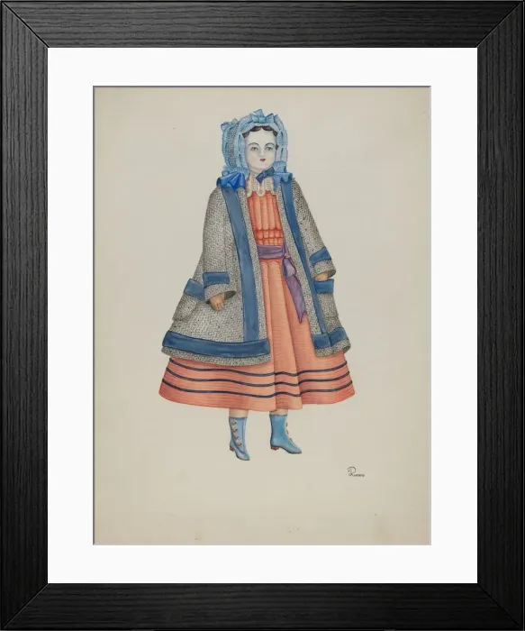 Framed Print : Doll - Rose Bates, 1935 / 1942. Creator: Josephine C. Romano Framed Print : Doll - Rose Bates, 1935 / 1942. Creator: Josephine C. Romano