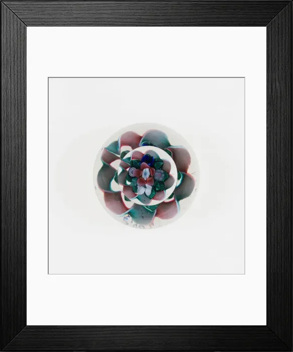 Framed Print : Paperweight, Sandwich, c. 1850-1900. Creator: Boston and Sandwich Glass Company Framed Print : Paperweight, Sandwich, c. 1850-1900. Creator: Boston and Sandwich Glass Company