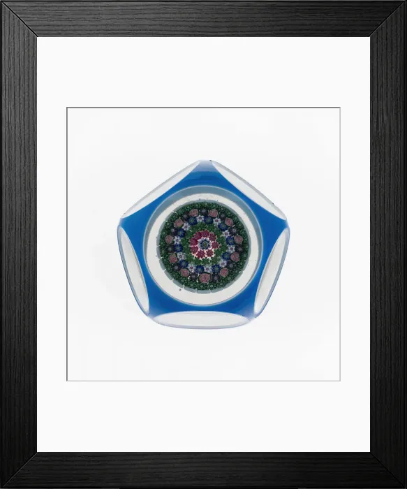 Framed Print : Paperweight, Clichy, c. 1845-55. Creator: Clichy Glassworks Framed Print : Paperweight, Clichy, c. 1845-55. Creator: Clichy Glassworks