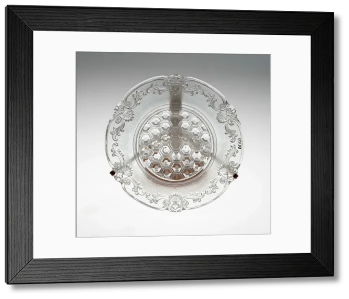 Framed Print : Plate, France, c. 1830 / 60. Creator: Baccarat Glasshouse Framed Print : Plate, France, c. 1830 / 60. Creator: Baccarat Glasshouse
