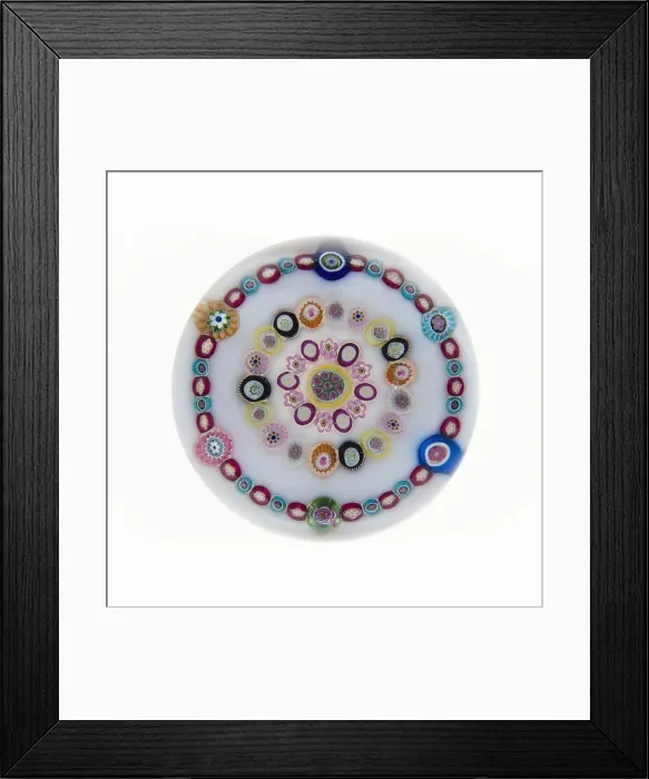 Framed Print : Paperweight, Clichy, 19th century. Creator: Clichy Glassworks Framed Print : Paperweight, Clichy, 19th century. Creator: Clichy Glassworks