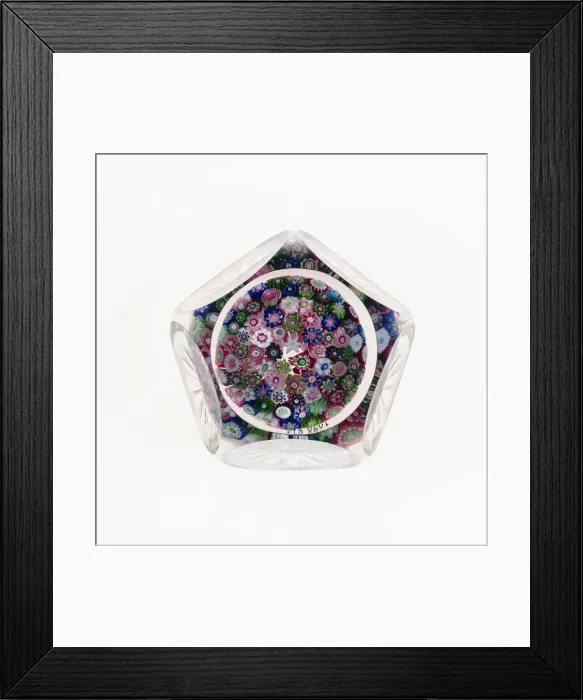 Framed Print : Paperweight, Clichy, c. 1845-55. Creator: Clichy Glassworks Framed Print : Paperweight, Clichy, c. 1845-55. Creator: Clichy Glassworks