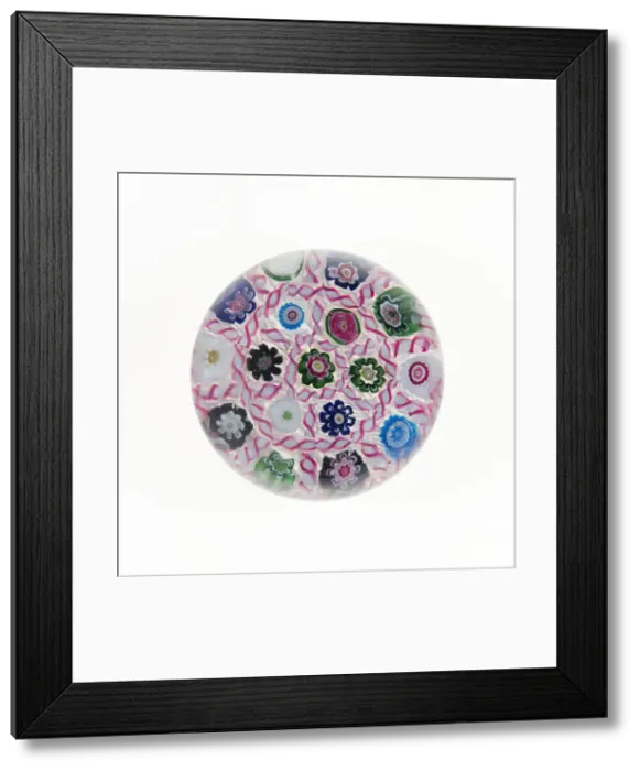 Framed Print : Paperweight, Clichy, 19th century. Creator: Clichy Glassworks Framed Print : Paperweight, Clichy, 19th century. Creator: Clichy Glassworks
