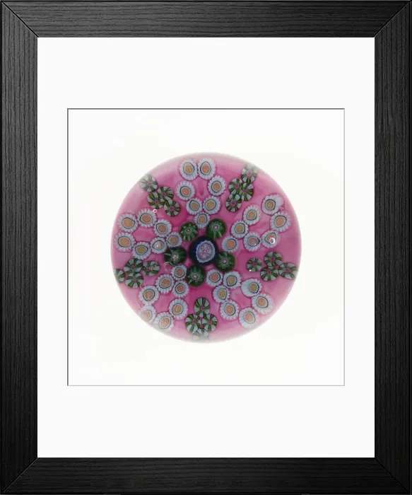 Framed Print : Paperweight, Clichy, 19th century. Creator: Clichy Glassworks Framed Print : Paperweight, Clichy, 19th century. Creator: Clichy Glassworks