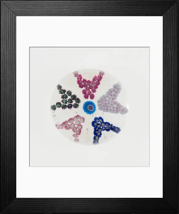 Framed Print : Paperweight, Clichy, 19th century. Creator: Clichy Glassworks Framed Print : Paperweight, Clichy, 19th century. Creator: Clichy Glassworks
