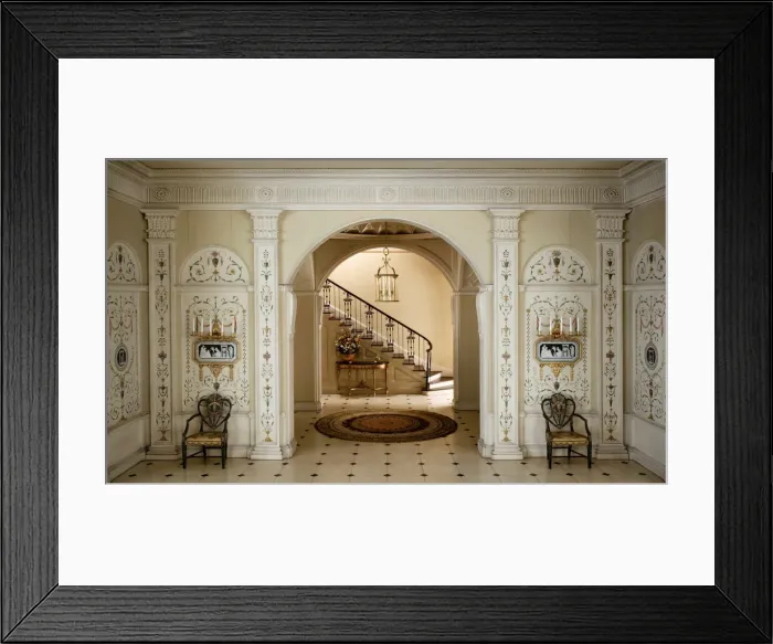 Framed Print : E-11: English Entrance Hall of the Georgian Period, c. 1775, United States, c. 1932 Framed Print : E-11: English Entrance Hall of the Georgian Period, c. 1775, United States, c. 1932