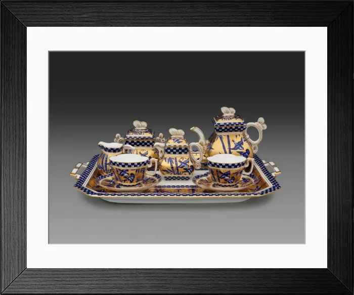 Framed Print : Tea Service, Shropshire, c. 1885. Creator: Thomas Blocksidge Framed Print : Tea Service, Shropshire, c. 1885. Creator: Thomas Blocksidge