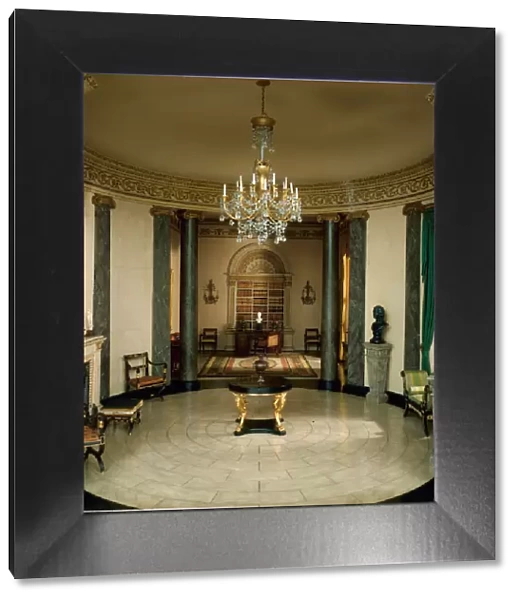 E-13: English Rotunda and Library of the Regency Period, 1810-20, United States, c. 1937