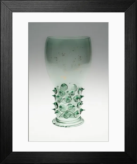 Framed Print : Prunted Beaker (Roemer), Netherlands, c. 1610. Creator: Unknown Framed Print : Prunted Beaker (Roemer), Netherlands, c. 1610. Creator: Unknown