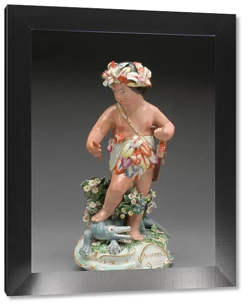 Allegorical Figure of America, Derby, 1770  /  80. Creator: Derby Porcelain Manufactory
