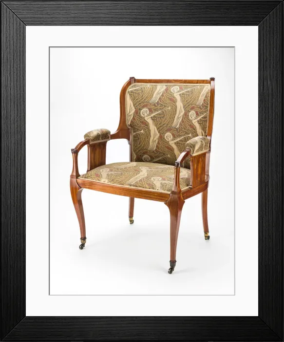 Framed Print : Armchair, England, c. 1885. Creator: Arthur Heygate Mackmurdo Framed Print : Armchair, England, c. 1885. Creator: Arthur Heygate Mackmurdo