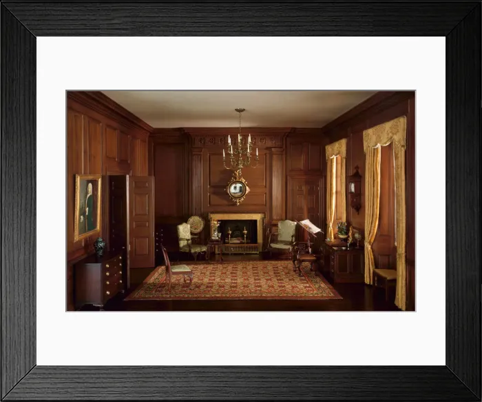Framed Print : A25: Virginia Drawing Room, 1755, United States, c. 1940 Framed Print : A25: Virginia Drawing Room, 1755, United States, c. 1940
