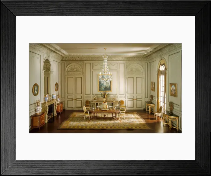 Framed Print : E-23: French Dining Room of the Periods of Louis XV and Louis XIV, United States, c. 1937 Framed Print : E-23: French Dining Room of the Periods of Louis XV and Louis XIV, United States, c. 1937