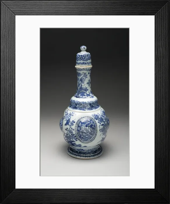 Framed Print : Bottle, Delft, c. 1678 / 85. Creator: De Griekesche A Framed Print : Bottle, Delft, c. 1678 / 85. Creator: De Griekesche A