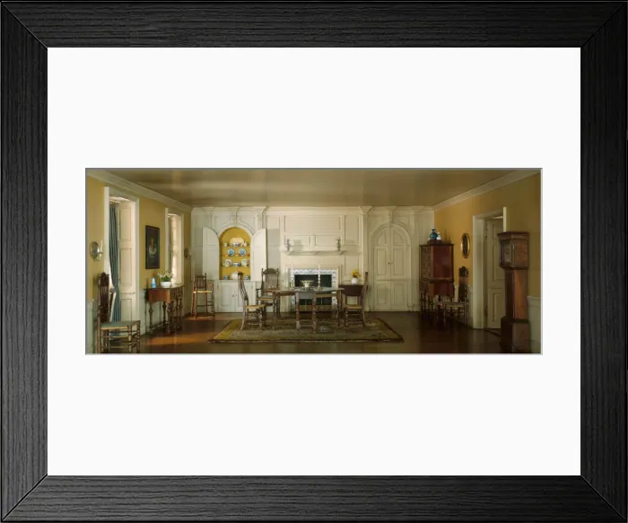 Framed Print : A3: Massachusetts Dining Room, 1720, United States, c. 1940 Framed Print : A3: Massachusetts Dining Room, 1720, United States, c. 1940