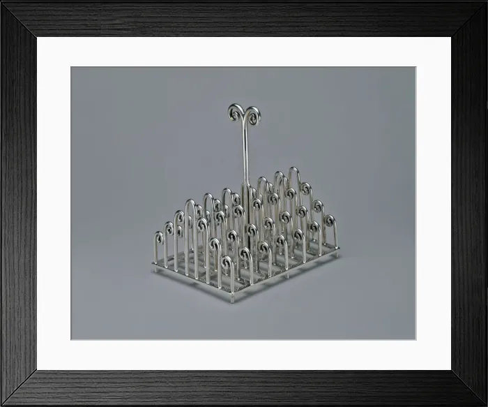 Framed Print : Toast Rack, Sheffield, c. 1880. Creator: Christopher Dresser