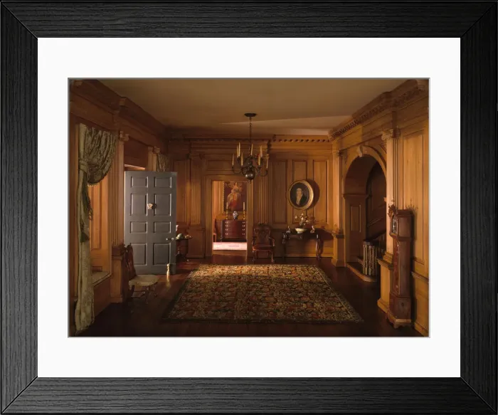 Framed Print : A24: Virginia Entrance Hall, 1751-55, United States, c. 1940 Framed Print : A24: Virginia Entrance Hall, 1751-55, United States, c. 1940