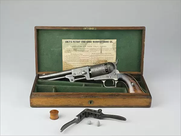 Cased Colt Dragoon Model 1848 (1st issue) Revolver, England, 1848  /  68. Creator: Unknown