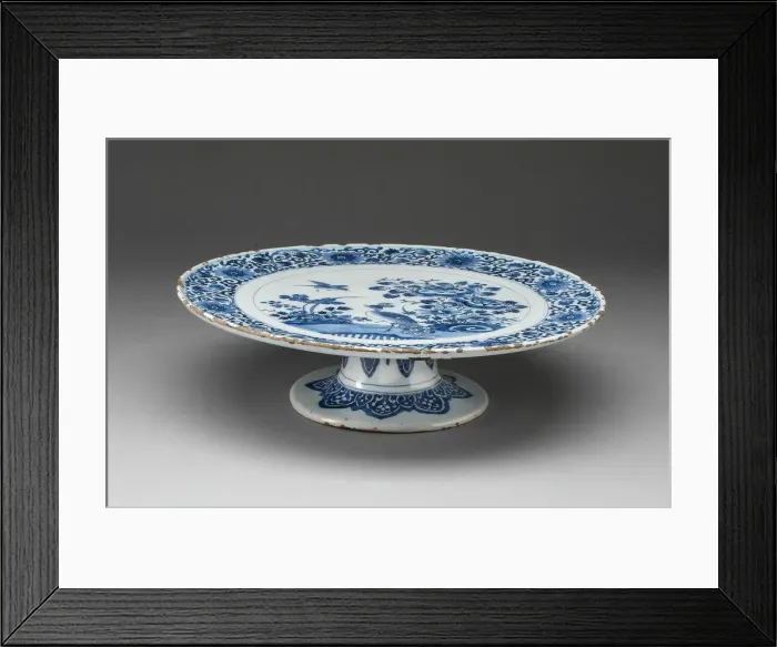 Framed Print : Tazza, Delft, c. 1678 / 85. Creator: De Griekesche A Framed Print : Tazza, Delft, c. 1678 / 85. Creator: De Griekesche A