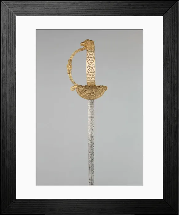 Framed Print : Sword of Winthrop Sargent (1753-1820), First Governor of Northwest Territories, England Framed Print : Sword of Winthrop Sargent (1753-1820), First Governor of Northwest Territories, England