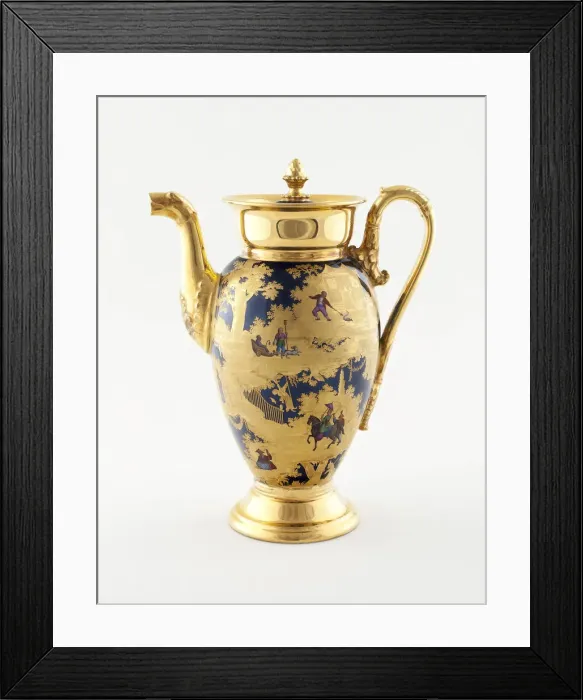 Framed Print : Coffee Pot, Paris, c. 1820. Creator: Denuelle Porcelain Manufactory Framed Print : Coffee Pot, Paris, c. 1820. Creator: Denuelle Porcelain Manufactory