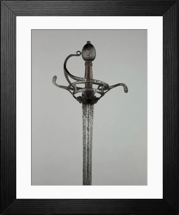 Framed Print : Rapier, England, c. 1630. Creator: Unknown Framed Print : Rapier, England, c. 1630. Creator: Unknown
