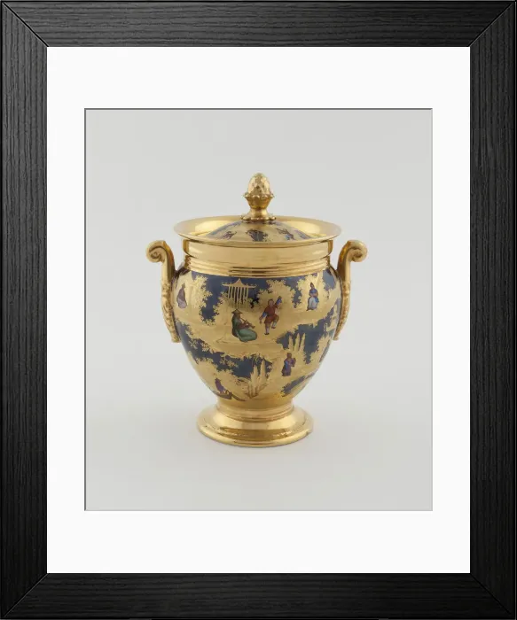 Framed Print : Sugar Bowl, Paris, c. 1820. Creator: Denuelle Porcelain Manufactory Framed Print : Sugar Bowl, Paris, c. 1820. Creator: Denuelle Porcelain Manufactory