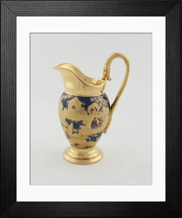 Framed Print : Milk Jug, Paris, c. 1820. Creator: Denuelle Porcelain Manufactory Framed Print : Milk Jug, Paris, c. 1820. Creator: Denuelle Porcelain Manufactory