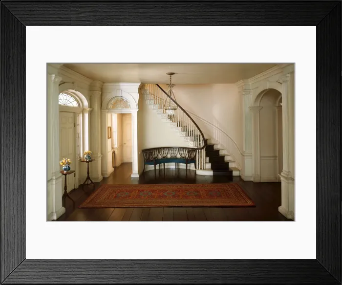 Framed Print : A7: New Hampshire Entrance Hall, 1799, United States, c. 1940 Framed Print : A7: New Hampshire Entrance Hall, 1799, United States, c. 1940