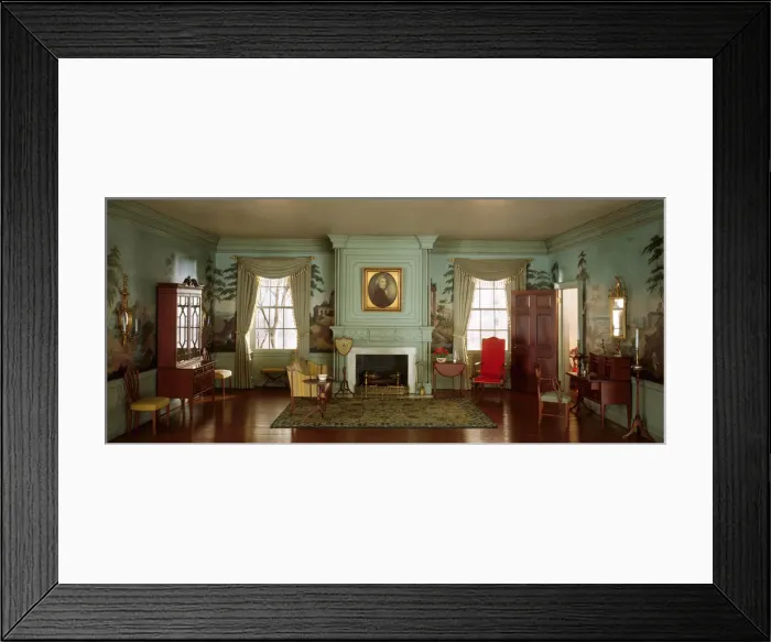 Framed Print : A9: Massachusetts Parlor, 1818, United States, c. 1940. Creator: Narcissa Niblack Thorne Framed Print : A9: Massachusetts Parlor, 1818, United States, c. 1940. Creator: Narcissa Niblack Thorne