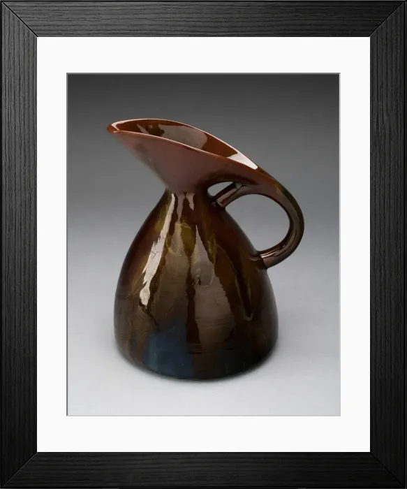 Framed Print : Pitcher, Yorkshire, 1880. Creator: Christopher Dresser Framed Print : Pitcher, Yorkshire, 1880. Creator: Christopher Dresser
