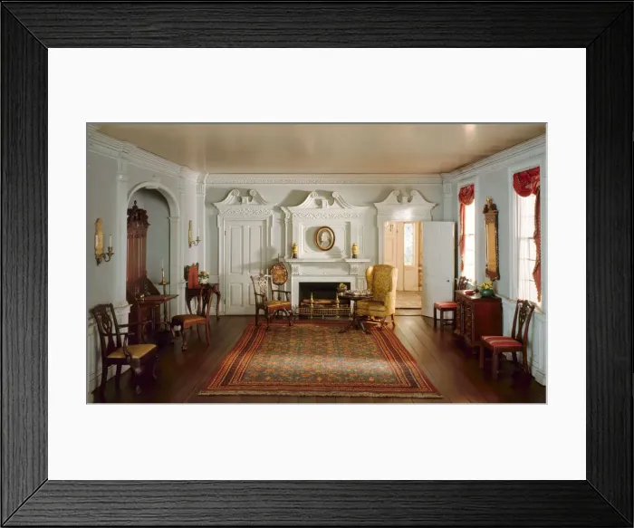 Framed Print : A11: Rhode Island Parlor, c. 1820, United States, c. 1940 Framed Print : A11: Rhode Island Parlor, c. 1820, United States, c. 1940