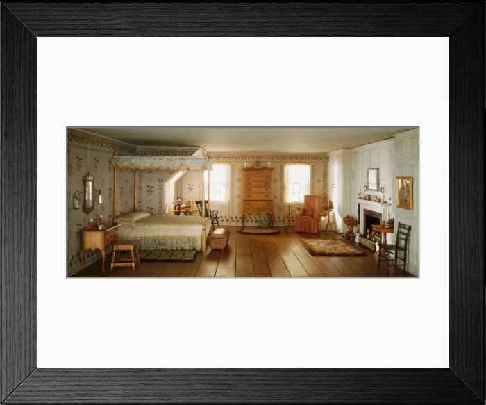 Framed Print : A13: New England Bedroom, 1750-1850, United States, c. 1940 Framed Print : A13: New England Bedroom, 1750-1850, United States, c. 1940