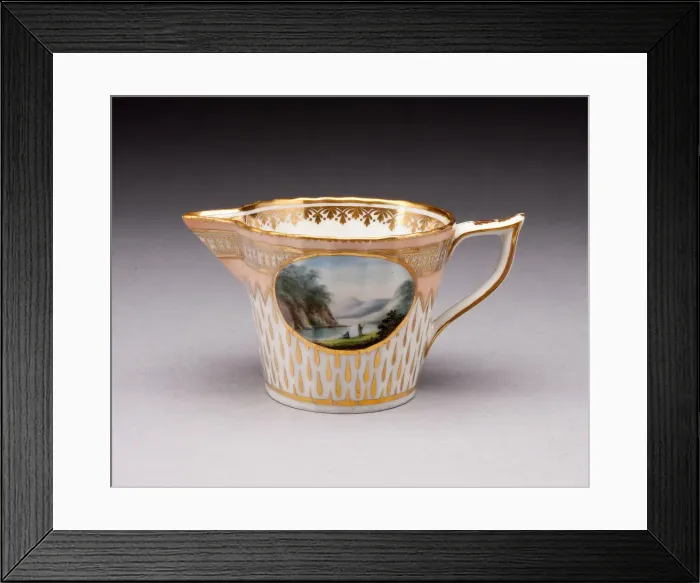 Framed Print : Creamer, Derby, 1780 / 95. Creator: Derby Porcelain Manufactory England Framed Print : Creamer, Derby, 1780 / 95. Creator: Derby Porcelain Manufactory England