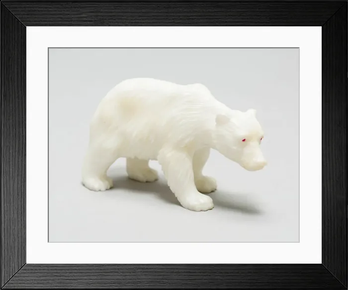 Framed Print : Miniature Polar Bear, Saint Petersburg, c. 1890 / 00. Creator: FabergeWorkshop Framed Print : Miniature Polar Bear, Saint Petersburg, c. 1890 / 00. Creator: FabergeWorkshop