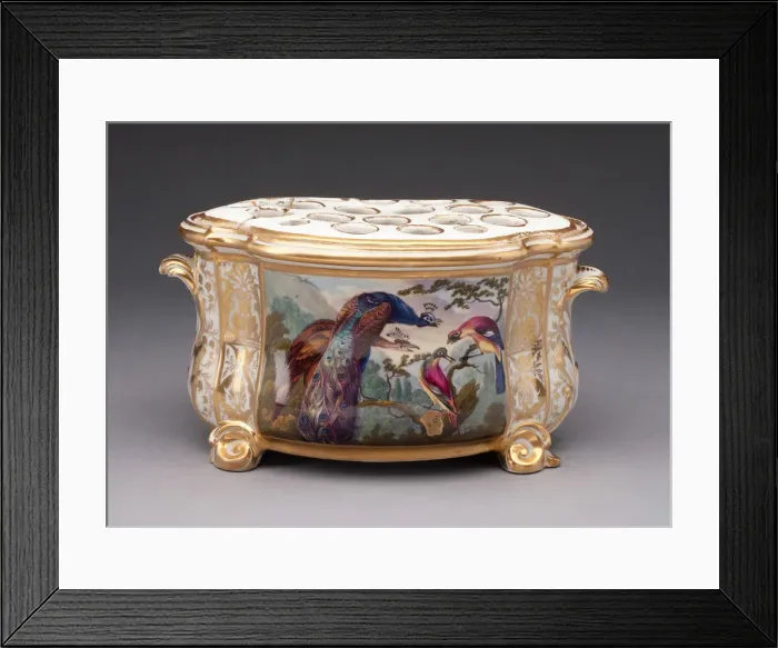 Framed Print : Flower Holder, Derby, c. 1790. Creator: Derby Porcelain Manufactory England Framed Print : Flower Holder, Derby, c. 1790. Creator: Derby Porcelain Manufactory England