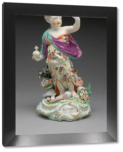 Allegorical Figure of Europe, Derby, 1770  /  80. Creator: Derby Porcelain Manufactory