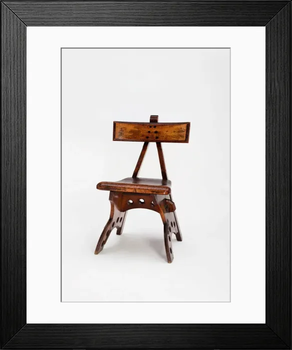 Framed Print : Side Chair, England, c. 1870. Creator: Edward Welby Pugin Framed Print : Side Chair, England, c. 1870. Creator: Edward Welby Pugin
