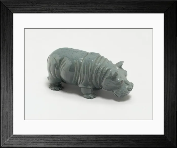 Framed Print : Miniature Hippopotamus, Saint Petersburg, c. 1890 / 00. Creator: FabergeWorkshop Framed Print : Miniature Hippopotamus, Saint Petersburg, c. 1890 / 00. Creator: FabergeWorkshop