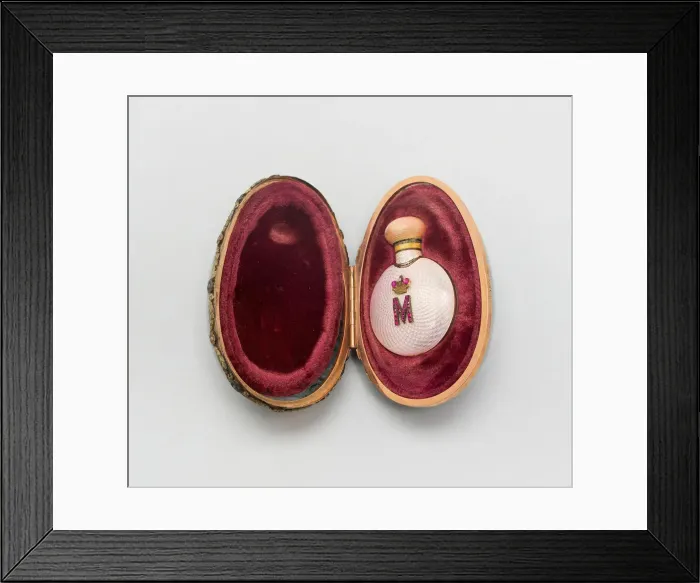 Framed Print : Miniature Easter Egg with Scent Bottle, Saint Petersburg, Before 1899 Framed Print : Miniature Easter Egg with Scent Bottle, Saint Petersburg, Before 1899