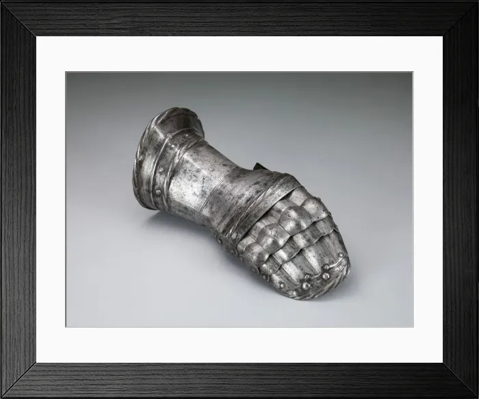 Framed Print : Mitten Gauntlet for the Right Hand, Flanders, c. 1520 / 30. Creator: Unknown Framed Print : Mitten Gauntlet for the Right Hand, Flanders, c. 1520 / 30. Creator: Unknown